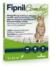  Fipnil Combo Spot-On rácsepegtető oldat macskáknak és vadászgörényeknek 3db - pet18