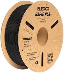 Elegoo Rapid PLA+ filament (fekete) (50.203.0114) - blacktip