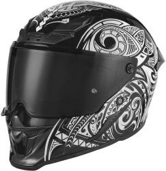 NOX Cască integrală pentru motocicletă NOX Exlusiv Goliath Maori negru-alb (AIM140-2571)