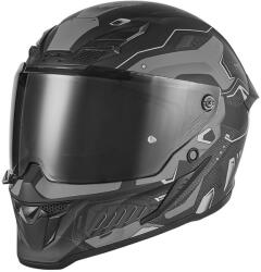 NOX Cască integrală pentru motocicletă NOX Exclusive Goliath Berserk, neagră mată-titan (AIM140-2569)