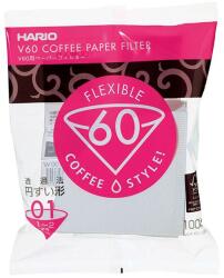 HARIO V60-01 papírszűrők 100 db, fehér (VCF-01-100W)
