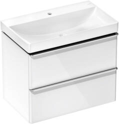 Hansgrohe Xelu Q 780/475 2 fiókos mosdószekrény mosdóval, króm fogantyú/magasfényű fehér 54374000 (54374000)