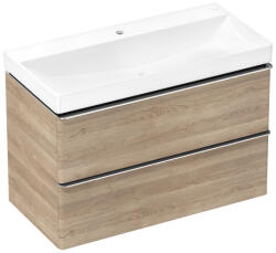 Hansgrohe Xelu Q 980/475 2 fiókos mosdószekrény mosdóval, króm fogantyú/természetes tölgy 54385000 (54385000)