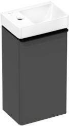 Hansgrohe Xelu Q 360/265 1 ajtós mosdószekrény balos kézmosóval, matt fekete fogantyú/matt gyémántszürke 54363670 (54363670)