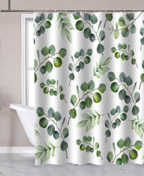 Aqualine textil zuhanyfüggöny 180x180 cm, eukaliptusz ZP015 (ZP015)