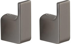SAPHO PIRENEI törölköző fogas 1 pár 53x20 mm gun metal PI2781 (PI2781)