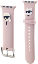 Karl Lagerfeld Karl and Choupette Head NFT Apple Watch 38/40/41mm szíj, rózsaszín (KLAWMSLKCNP) - speedshop
