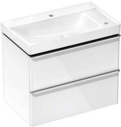 Hansgrohe Xelu Q 780/475 2 fiókos mosdószekrény jobbos mosdóval, króm fogantyú/magasfényű fehér 54380000 (54380000)