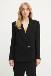 Marciano Guess zakó ARIANA fekete, sima, kétsoros gombolású, 5YGN15 7341A - fekete 36