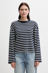 Tommy Hilfiger pamut hosszúujjú sötétkék, WW0WW45519 - sötétkék M - answear - 30 990 Ft