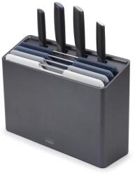 Joseph Joseph deszka és kés állványban Folio Plus 32 x 10 x 23 cm 9 db szürke - szürke Univerzális méret