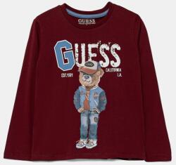 GUESS gyerek pamut hosszú ujjú felső bordó, mintás, N5YI23 K8HM4 - burgundia 88-96
