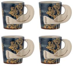 Bloomingville bögre készlet Hezha 260 ml 4 db - kék Univerzális méret