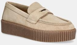 Weekend Max Mara velúr mokaszin Kapokloafer bézs, platformos, 2525526054600 - bézs Női 36