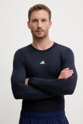 Adidas edzős hosszú ujjú Techfit sötétkék, sima, JE6705 - sötétkék S