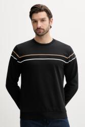 HUGO BOSS pamut melegítőfelső fekete, nyomott mintás, 50545589 - fekete M