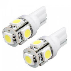 Autolife LED 12V/5W w2, 1x9, 5d fehér 5db SMD párban 9908