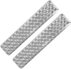 Fényvisszaverő matrica 2db-os 2x10cm műgyantás ezüst 723