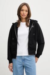 Calvin Klein felső fekete, nyomott mintás, kapucnis, LV047B270G - fekete XXS