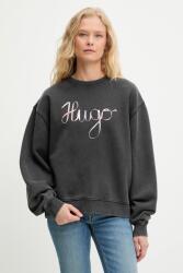 HUGO BOSS pamut melegítőfelső szürke, nyomott mintás, 50545198 - szürke L