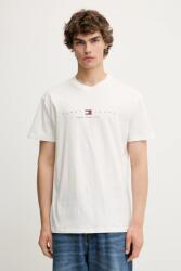 Tommy Jeans pamut póló fehér, nyomott mintás, DM0DM21911 - fehér XXL