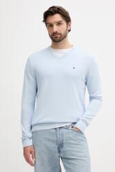Tommy Hilfiger pamut pulóver könnyű, fekete, MW0MW14745 - kék L - answear - 41 990 Ft