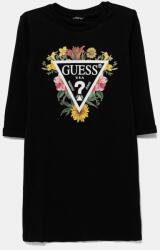 Guess gyerek pamutruha fekete, mini, egyenes, J3YK13 KA6W4 - fekete 122-125