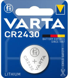 VARTA CR2430/1BP 3V Lithium gombelem (Varta-CR2430-06430)