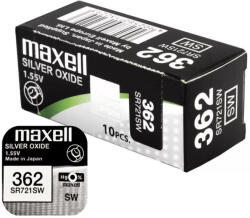 Maxell 362 361 SR721SW Silver Oxide óra 1, 55V gombelem (Maxell-362-361)