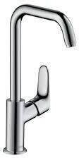 Hansgrohe Focus egykaros mosdó csaptelep 240 elforgatható kifolyóval, automata lefolyógarnitúrával (31609000)