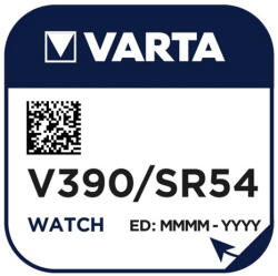 VARTA V390 SR54 SR1130SW 1, 55V Ezüst Oxid óraelem (Varta-V390)