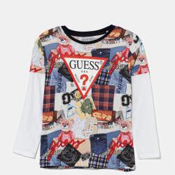GUESS gyerek pamut hosszú ujjú felső sötétkék, mintás, N5YI09 K8HM4 - sötétkék 113-118