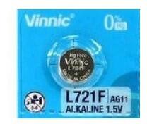 Vinnic L721F AG11 162 LR58 1, 5V alkáli gombelem bl/10 (VINNIC-L721F)
