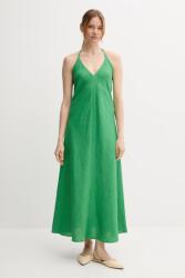 Benetton vászon ruha - zöld XXS - answear - 21 990 Ft