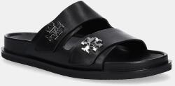 Tory Burch bőr papucs T Lock Sport Slide fekete, 175640-006 - fekete Női 39