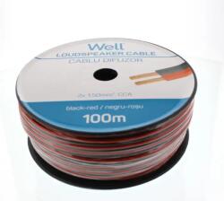 Well Cablu difuzor rosu/negru 2X1.50mmp, 100m, Well (LSP-CCA1.50BR-100-WL)