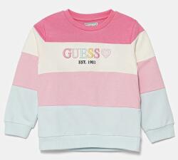 GUESS gyerek melegítőfelső pamutból rózsaszín, mintás, K5YQ00 KA6R4 - rózsaszín 96-104