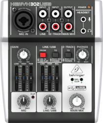 BEHRINGER XENYX 302USB keverő 5 bemenettel - 10% nyitási akció