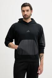 Adidas felső City Escape fekete, nyomott mintás, kapucnis, JF3279 - fekete XL