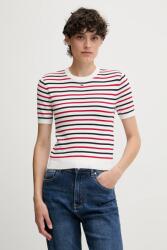 Tommy Hilfiger pamut pulóver sötétkék, DW0DW19336 - fehér S