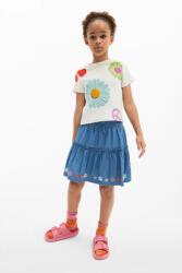 Desigual gyerek szoknya mini, harang alakú, 25SGFW02 - kék 164