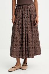 Weekend Max Mara pamut szoknya TEMPRA barna, midi, harang alakú, 2525106071600 - barna XL
