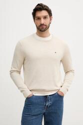 Tommy Hilfiger pamut pulóver könnyű, bézs, MW0MW39999 - bézs L - answear - 38 990 Ft
