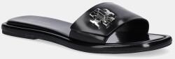 Tory Burch bőr papucs T Lock Slide fekete, 164676-006 - fekete Női 38