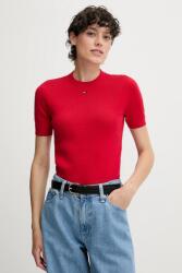 Tommy Hilfiger pamut pulóver sötétkék, DW0DW19336 - piros M