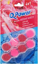 Q Power WC függöny (2db/bli) rózsaszín virágok