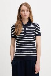 Tommy Hilfiger pamut pulóver könnyű, sötétkék, WW0WW41474 - sötétkék XL