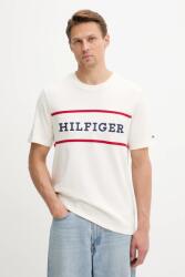 Tommy Hilfiger pamut póló - bézs S - answear - 15 490 Ft