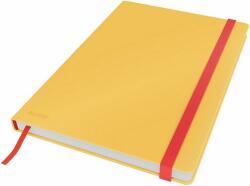 Leitz Cosy Soft Touch keményfedeles beírókönyv B5 vonalas meleg sárga (E44830019)
