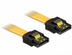 Delock 82473 SATA 3 Gb/s adatkábel egyenes-egyenes fémlapos csatlakozókkal 30cm (Delock 82473)
